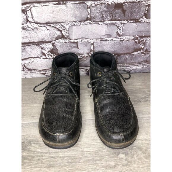 OluKai Hamakua Chukka Black Leather Lace Up Boots Men Sz 9.5M US/42EU 10304-4063 main image 12